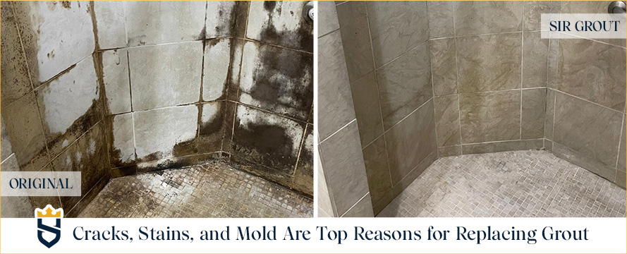 Cracked, Stained or Moldy Grout Are Top Reasons for Replacing Grout