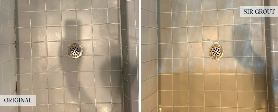 Shower Before and After Our Superb Caulking Services in Briarcliff, TX